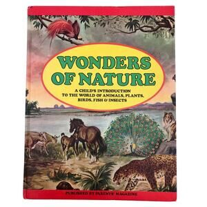 Vintage 1974 Parents' Magazine Wonders Of Nature Science Kids Encyclopedia Book
